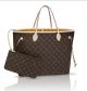 #M40997 Louis Vuitton 2014 New Monogram Neverfull MM / Yellow  with Pochette