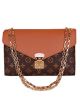 #M41200  Louis Vuitton Pallas Chain Shoulder Bag-Brown