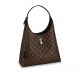 M43545 Louis Vuitton 2018 Premium  Flower Monogram Hobo handbag-Black