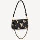 #M45777 Louis Vuitton Monogram Empreinte Multi Pochette Accessoires-Black/Cream