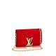 M54113 Louis Vuitton Premium Soft Leather Pochette Louise GM-Red