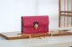 #M63326 Louis Vuitton 2019 Cherrywood Chain Wallet Patent Leather-Wine Red