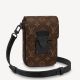 #M81522 Louis Vuitton Monogram Macassar S-Lock Vertical Wearable Wallet