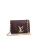#M94623 Louis Vuitton 2015 Calfskin Louise Chaîne Clutch-BROWN