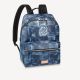 #N50060 Louis Vuitton Damier Salt Canvas Discovery Backpack-Ocean Blue