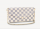 #N63106 Louis Vuitton Damier Azur Canvas Pochette Felicie