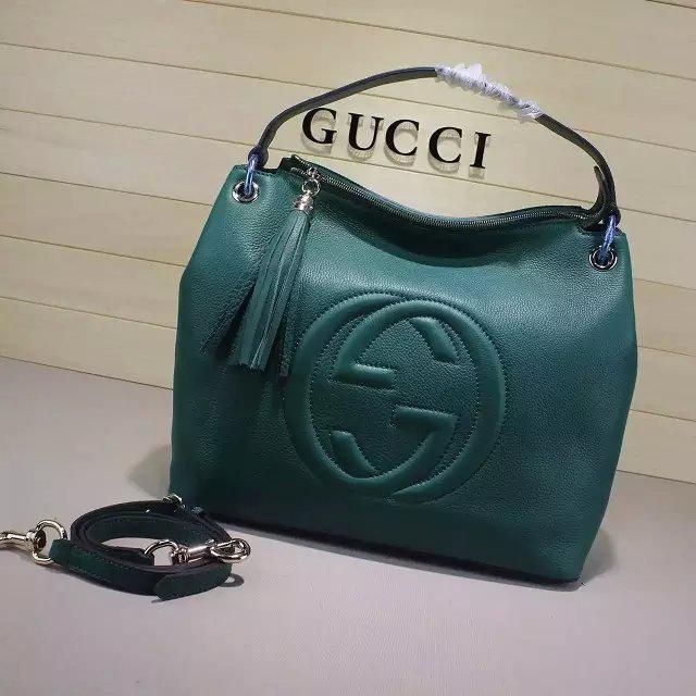 #408825 G*u*i new colors soho large shoulder bag-darkgreen