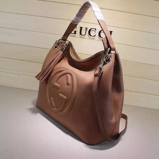 #408825 G*u*i new colors soho large shoulder bag-light brown