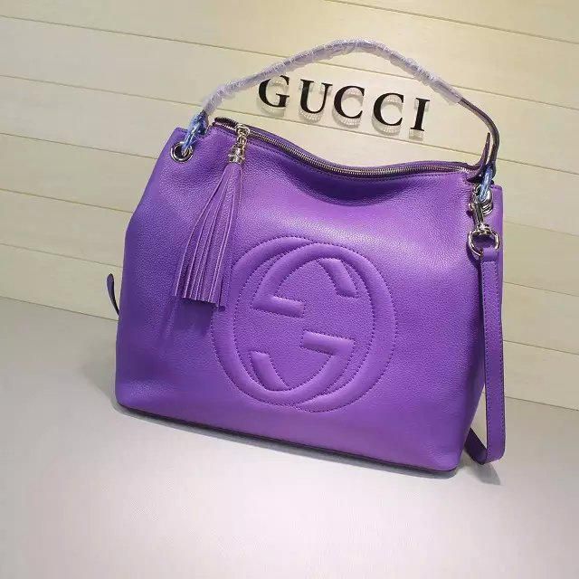 #408825 G*u*i new colors soho large shoulder bag-purple