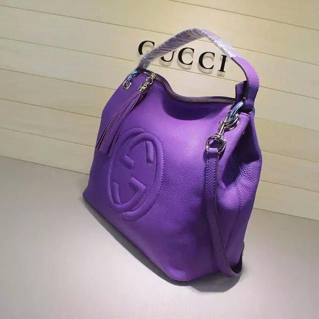 #408825 G*u*i new colors soho large shoulder bag-purple