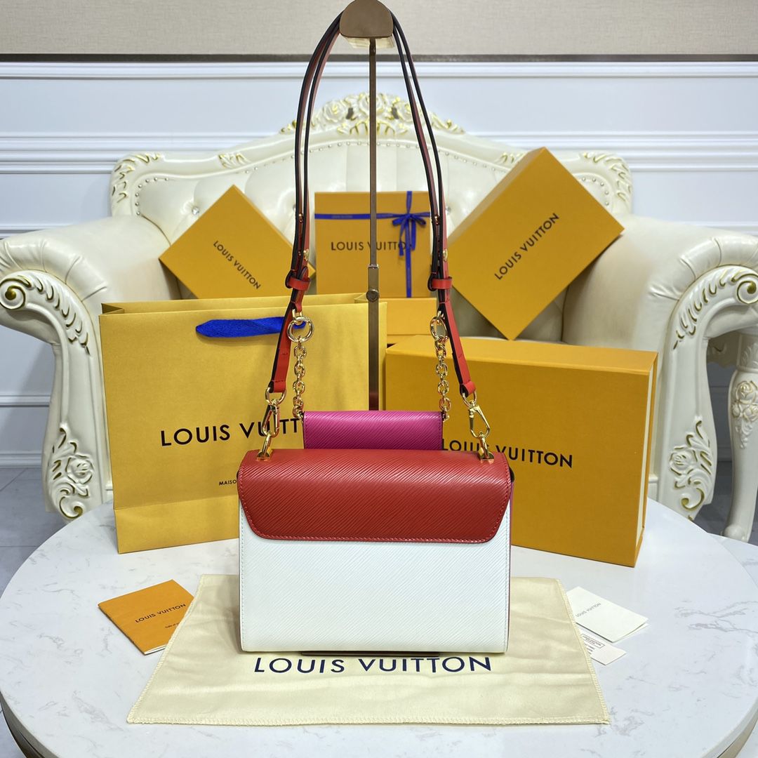 #m50282/50332 l**is V*t*n epi twist mm bag-red pink