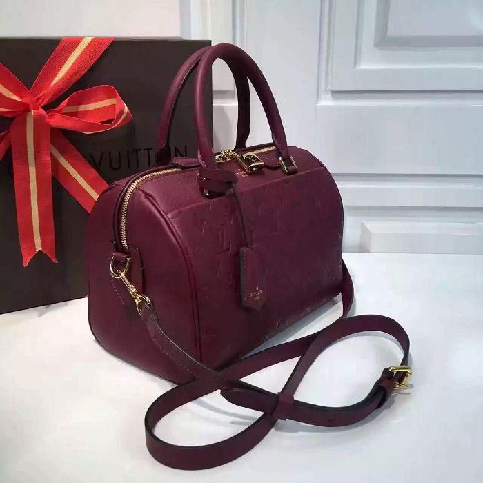 #m42402 l**is V*t*n monogram speedy bandouliere 25-burgundy