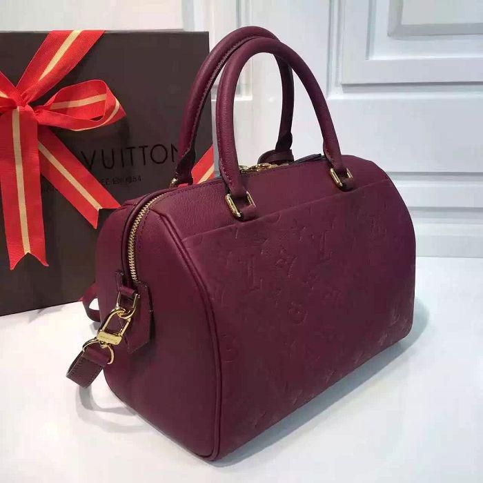 #m42402 l**is V*t*n monogram speedy bandouliere 25-burgundy