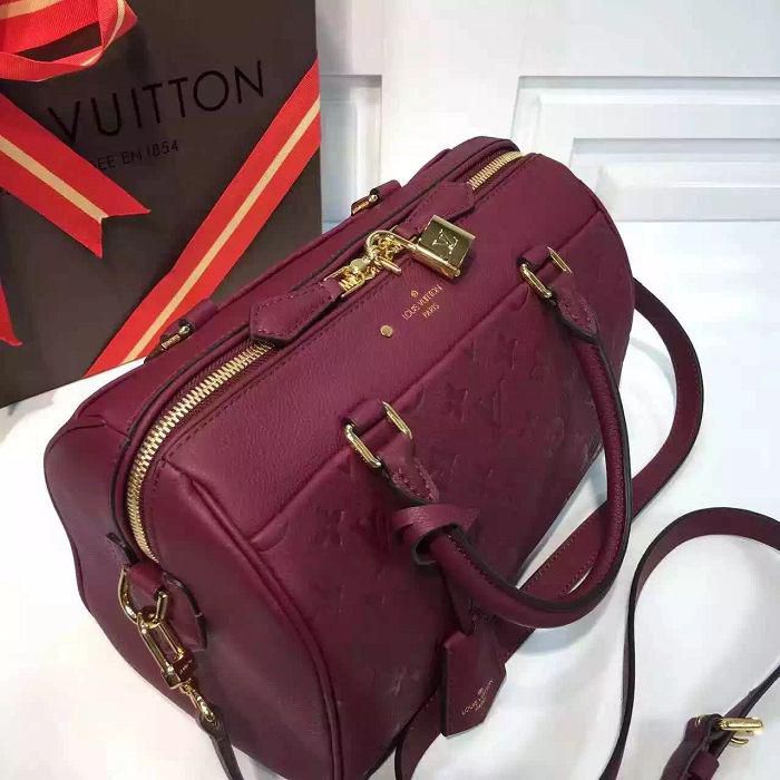 #m42402 l**is V*t*n monogram speedy bandouliere 25-burgundy