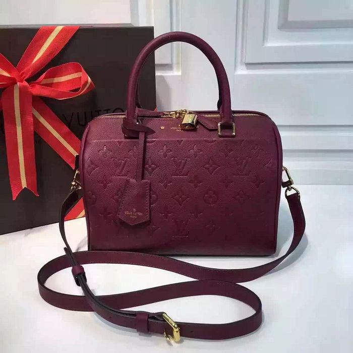 #m42402 l**is V*t*n monogram speedy bandouliere 25-burgundy