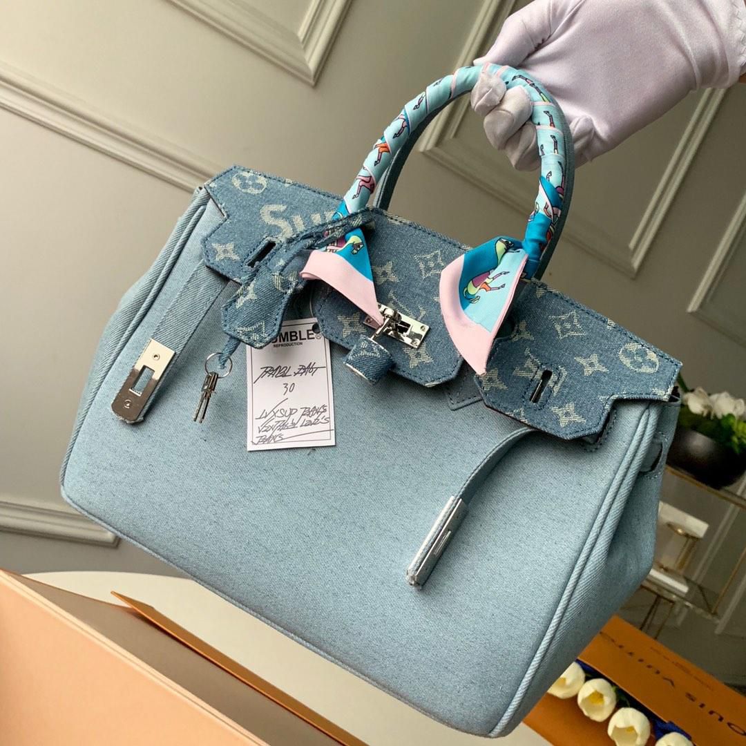 #m48888 l**is v*t*n x S*p*e 2019 humble travel bag birkin 30cm