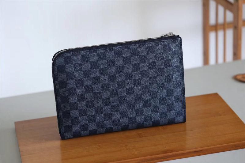 #n60113 l**is V*t*n fall-winter 2018 pochette jour pm-damier graphite canvas