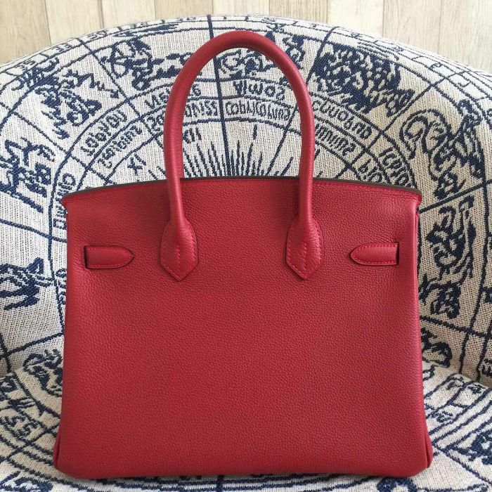 #hb52003 H**mes premium collection 35cm birkin togo leather-wine