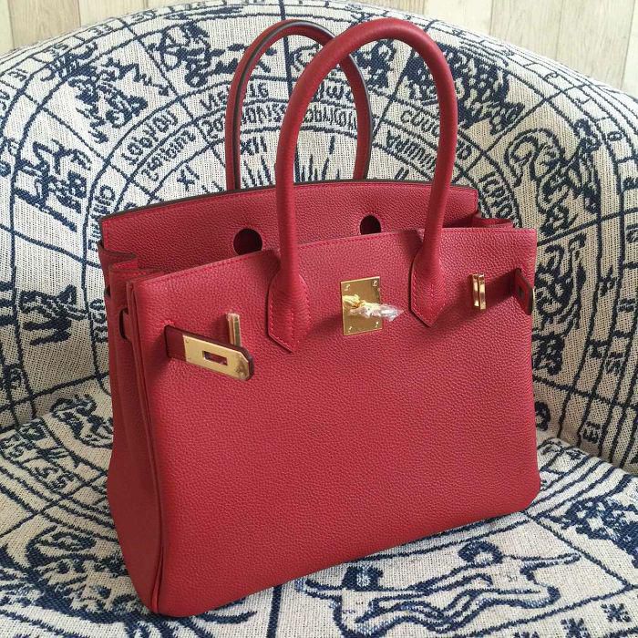 #hb52003 H**mes premium collection 35cm birkin togo leather-wine