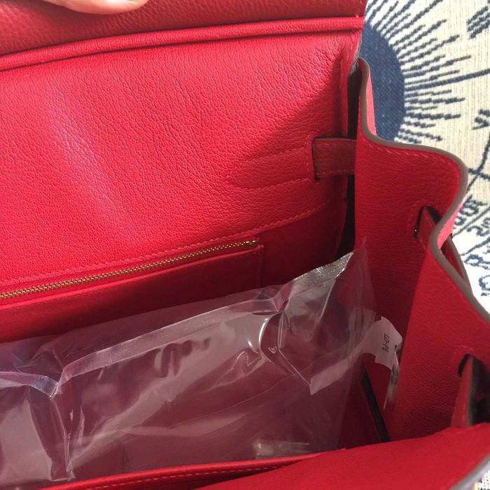 #hb52003 H**mes premium collection 35cm birkin togo leather-wine