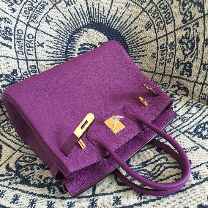 #hb52006 H**mes premium collection 35cm birkin togo leather-purple