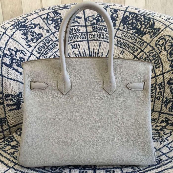 #hb52012 H**mes premium collection 35cm birkin togo leather-grey