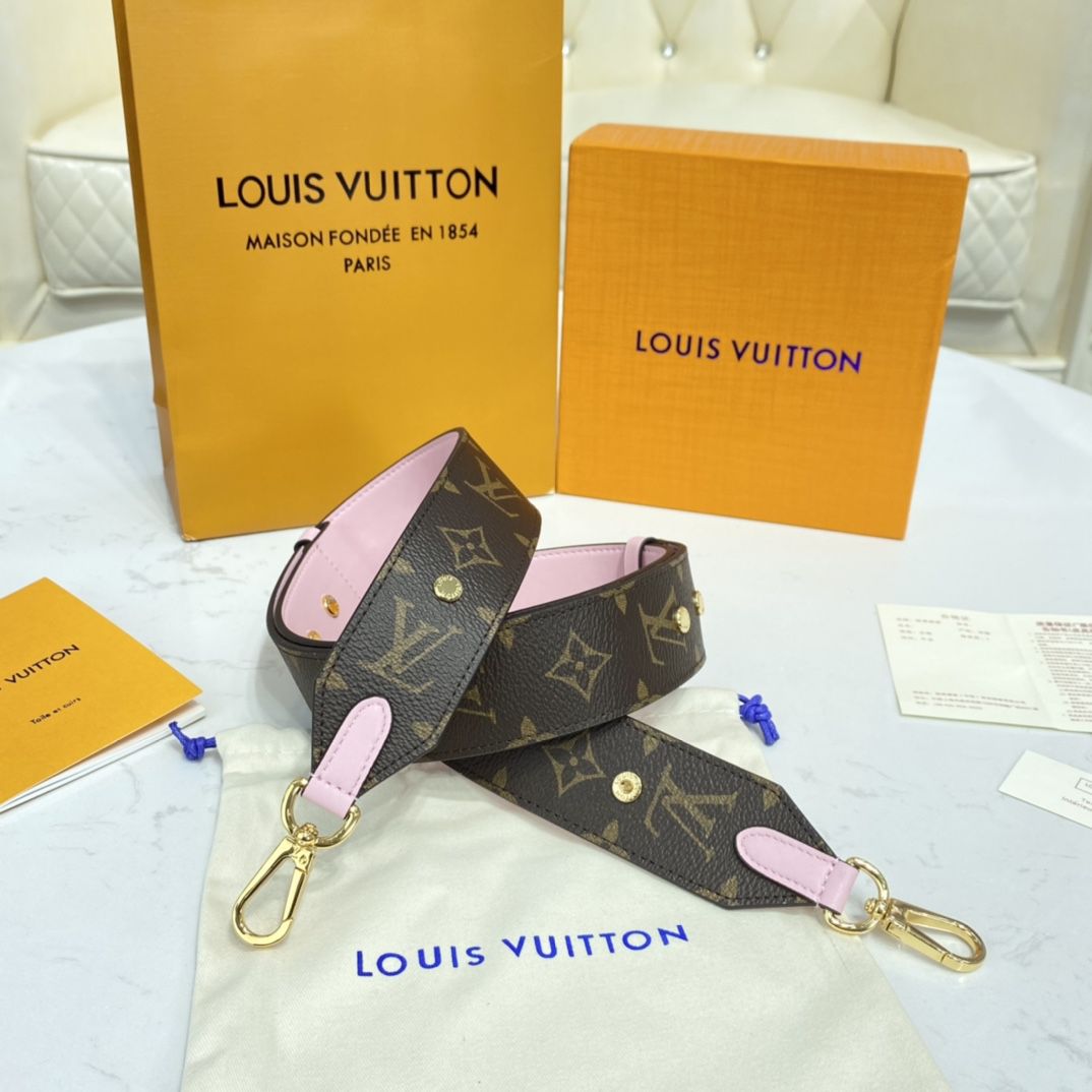 #j02465 l**is V*t*n monogram adjustable strap bandouliÈre-pink
