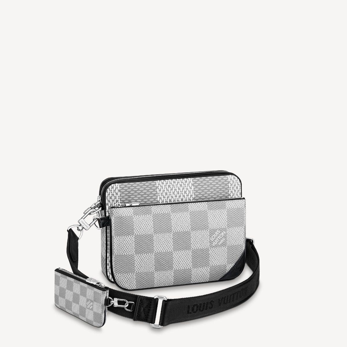 #n50027 l**is V*t*n damier graphite trio messenger