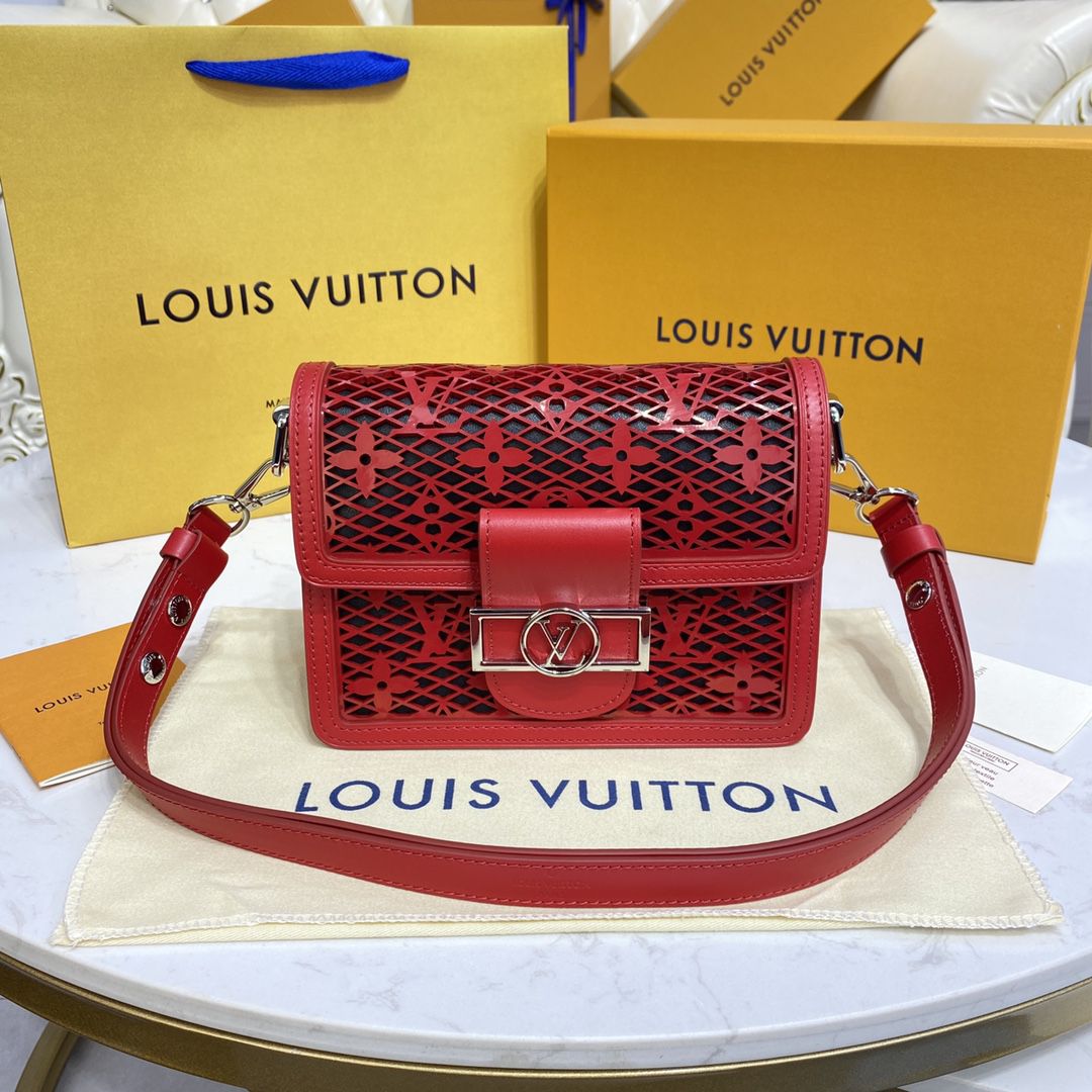 #m20359 l**is V*t*n monogram lace dauphine mini handbag