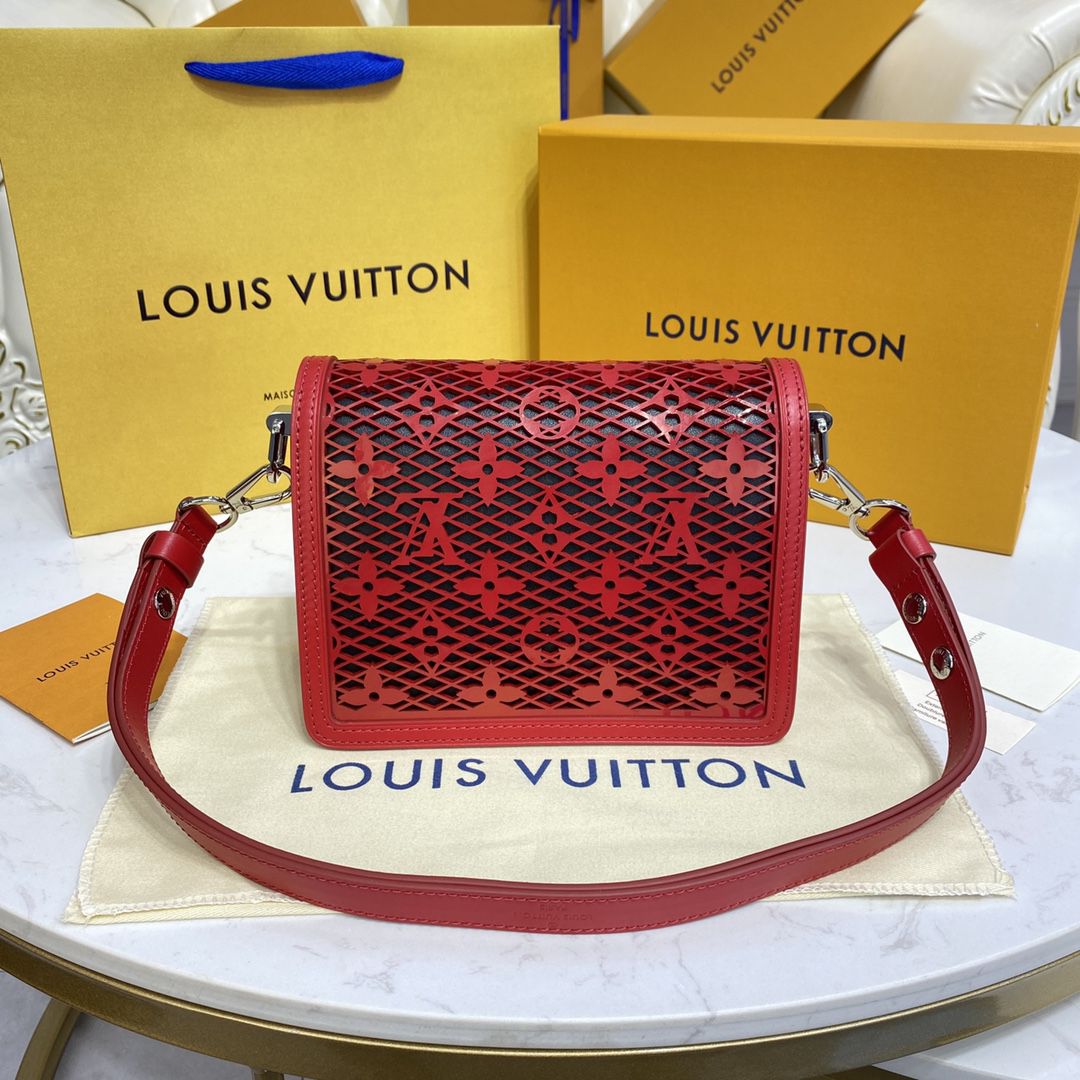 #m20359 l**is V*t*n monogram lace dauphine mini handbag