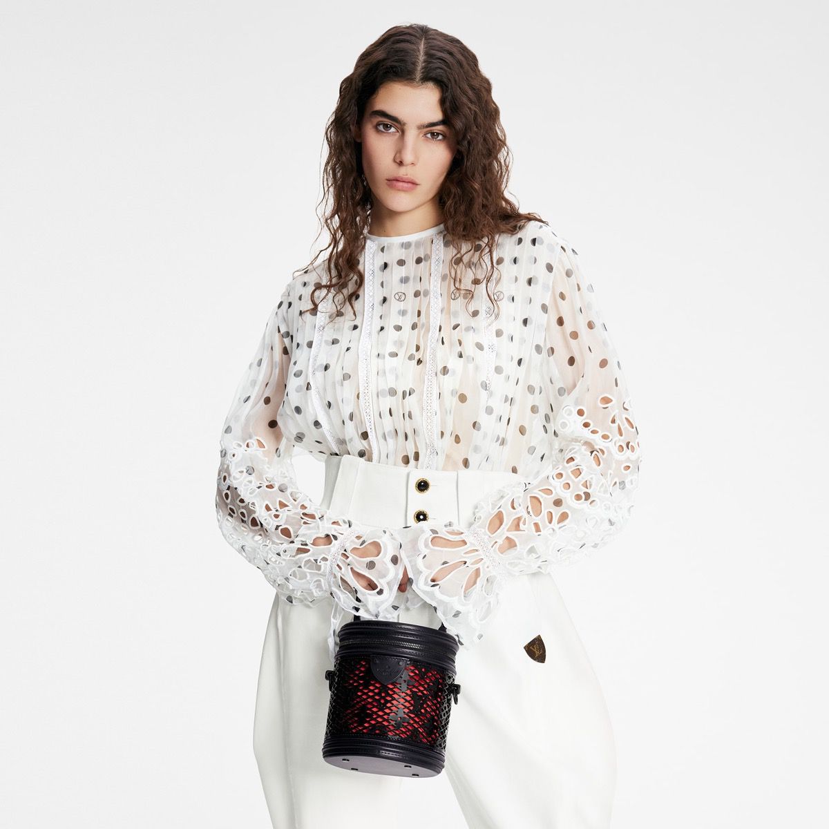 #m20363 l**is V*t*n monogram lace bucket pm bag