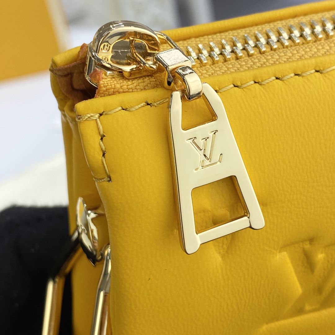 #m20378 l**is V*t*n monogram embossed puffy coussin pm handbag