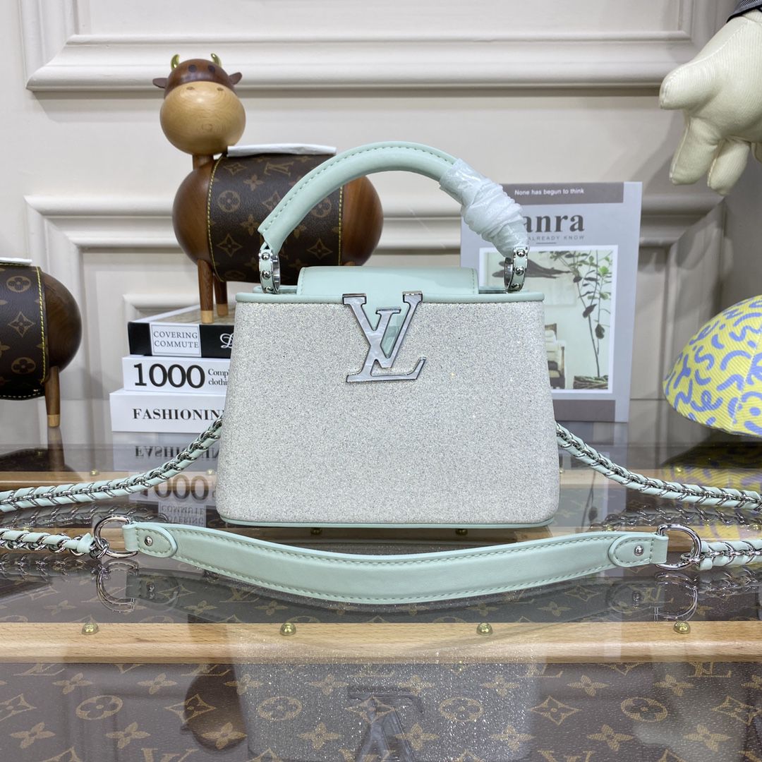 #m20727 l**is V*t*n swarovski crystals capucines mini handbag