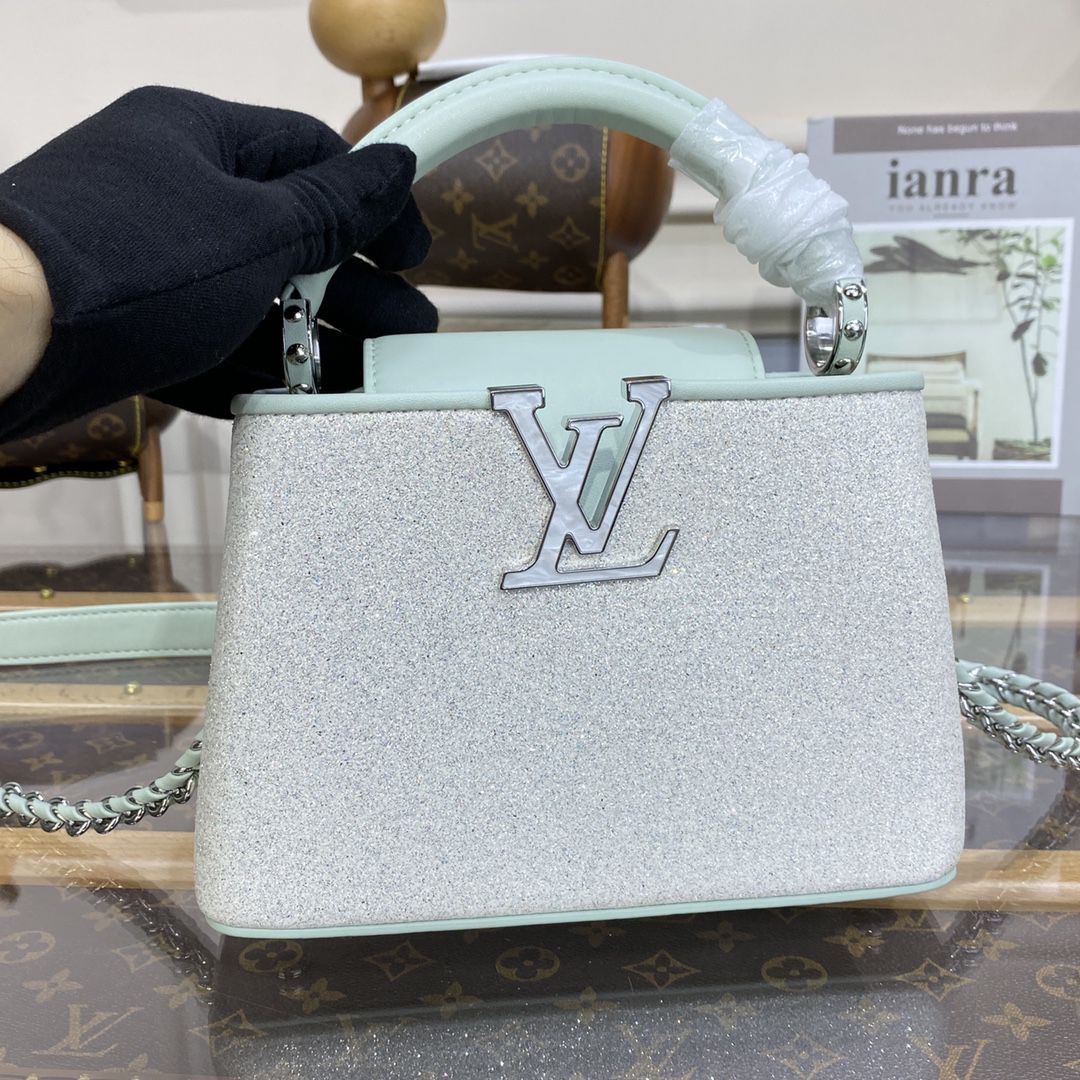 #m20727 l**is V*t*n swarovski crystals capucines mini handbag