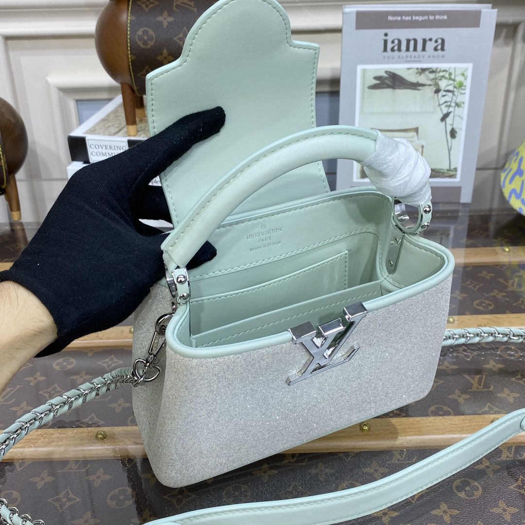 #m20727 l**is V*t*n swarovski crystals capucines mini handbag