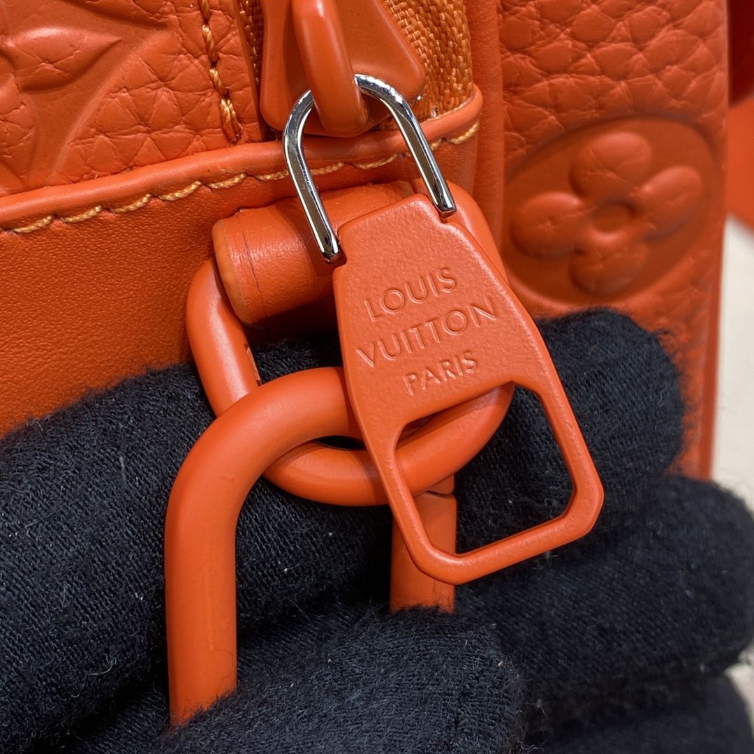 #m20904 l**is V*t*n monogram macassar s lock messenger-orange