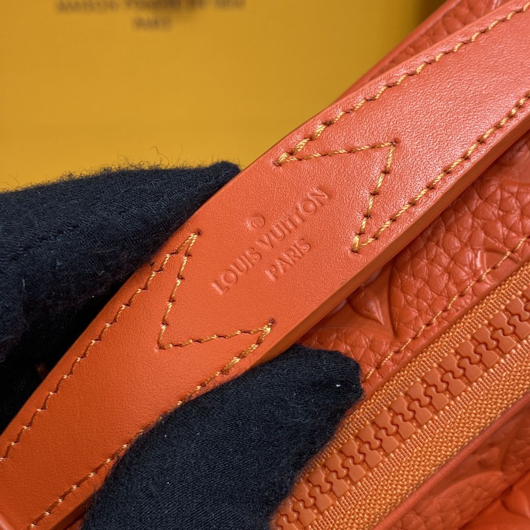 #m20904 l**is V*t*n monogram macassar s lock messenger-orange