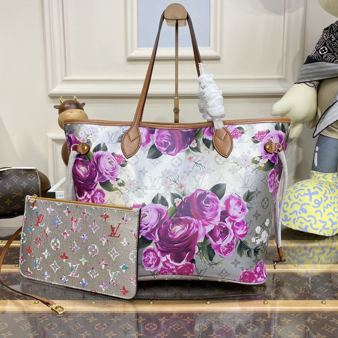 #m21352 l**is V*t*n lv garden neverfull mm tote bag