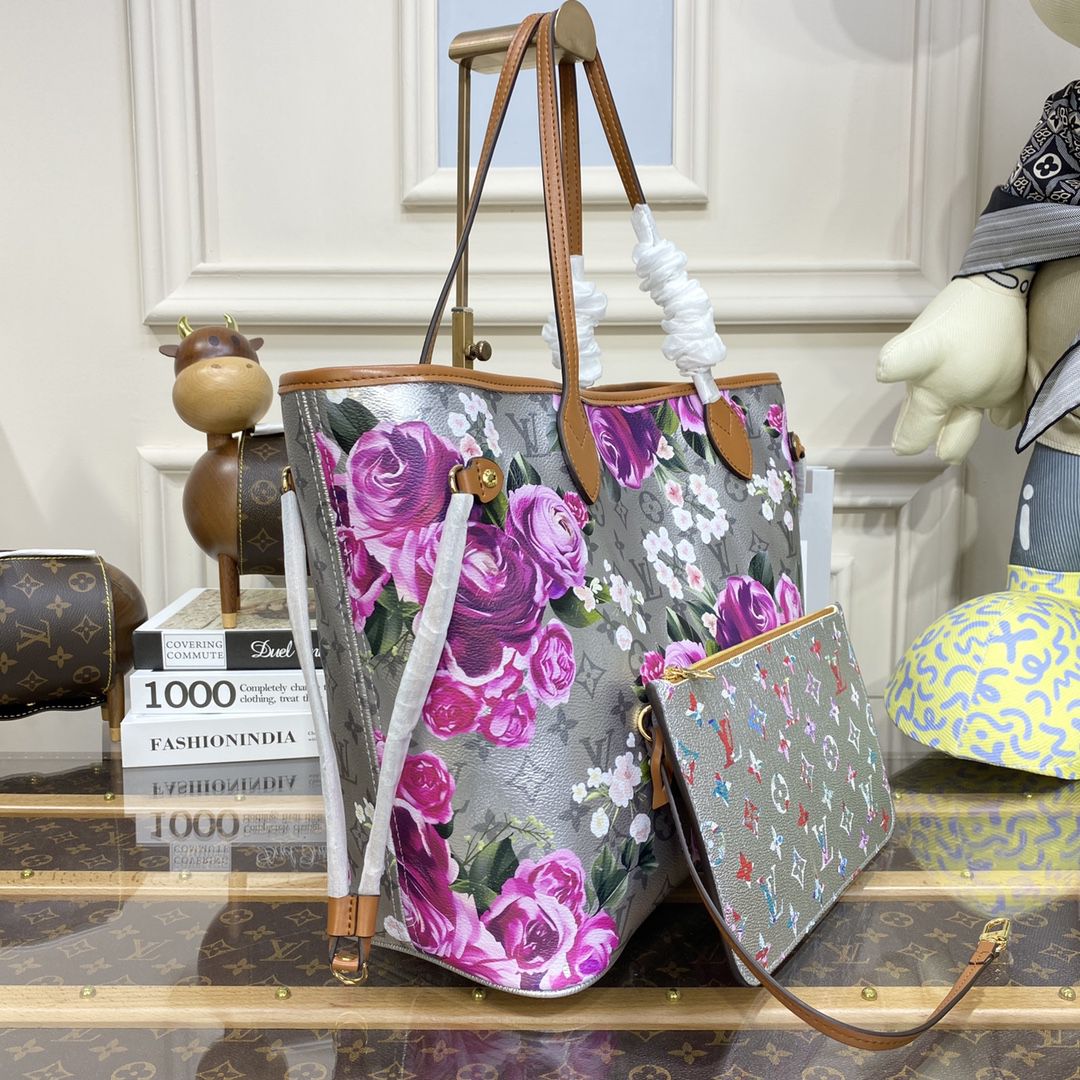 #m21352 l**is V*t*n lv garden neverfull mm tote bag