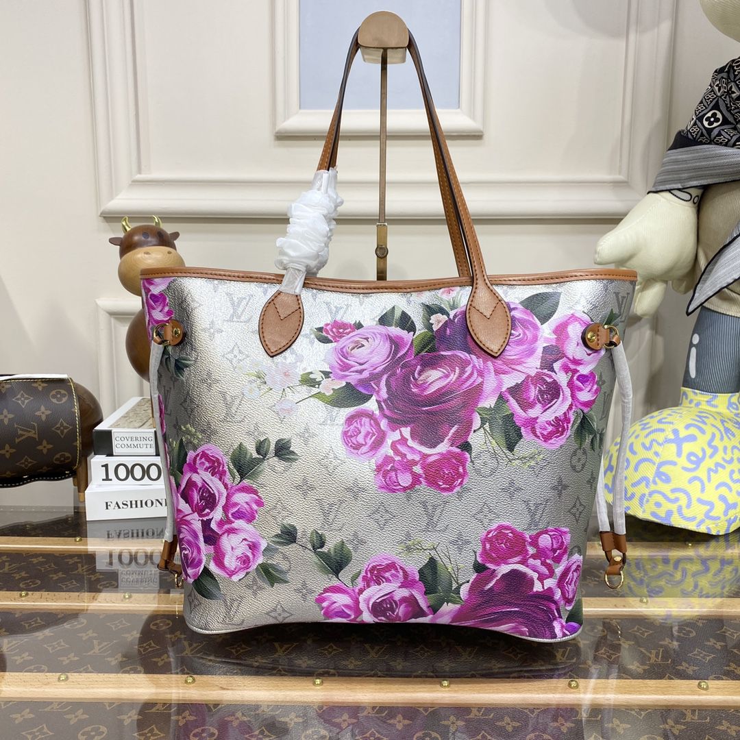 #m21352 l**is V*t*n lv garden neverfull mm tote bag