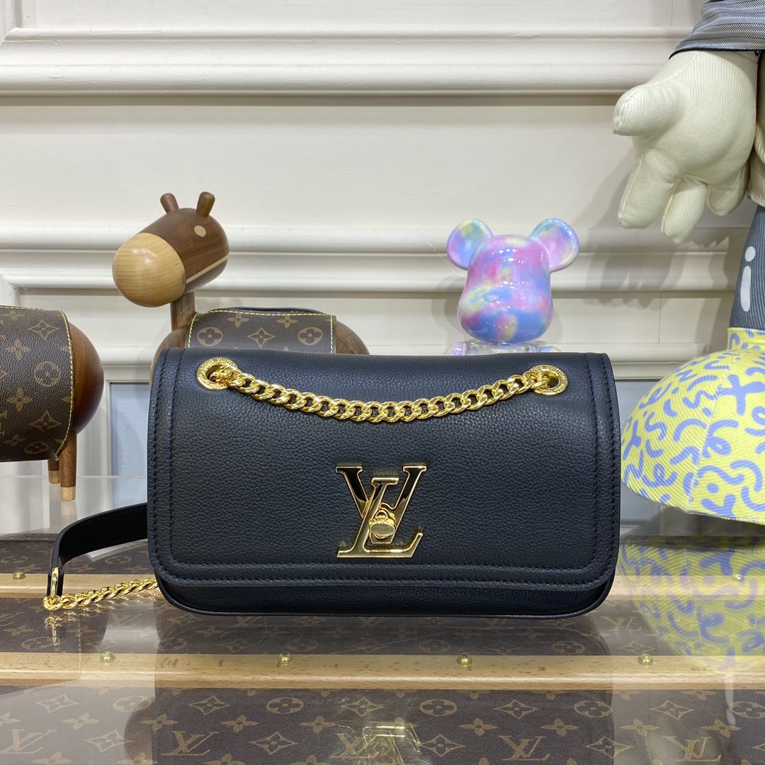 #m22303 l**is V*t*n lockme chain bag east west