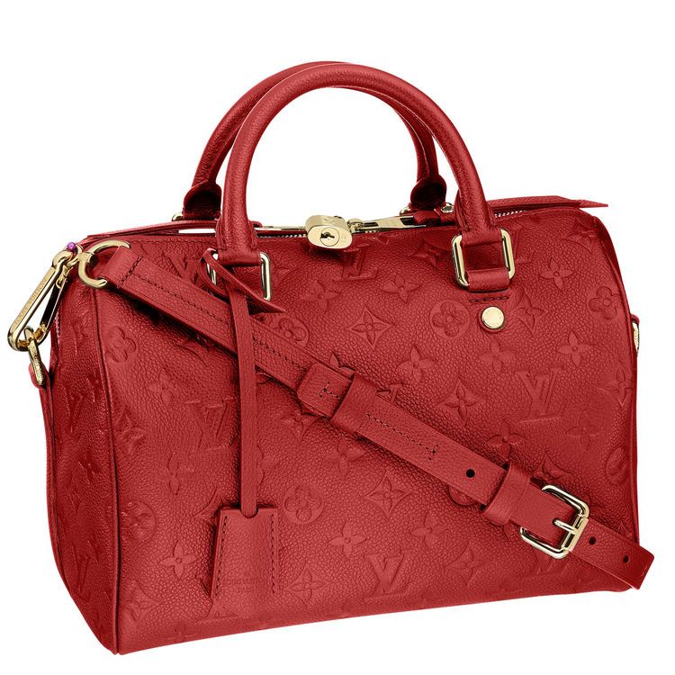 #m42404  l**is V*t*n monogram speedy bandouliere 25-red