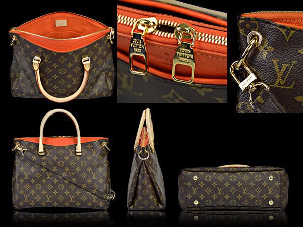 #m40929 l**is V*t*n pallas monogram canvas handbag -orange