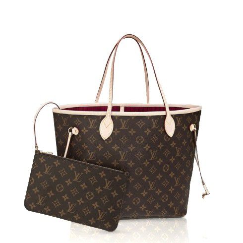 #m40996 l**is V*t*n 2014 new monogram neverfull mm/ red with pochette