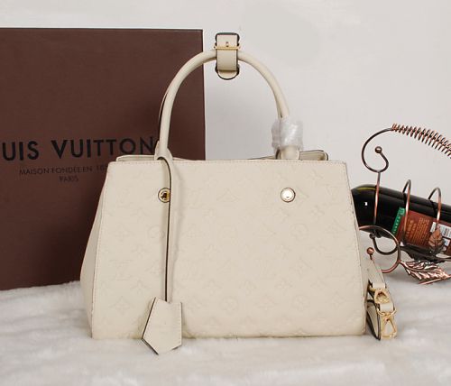 #m41050 l**is V*t*n 2014 monogram canvas montaigne bag bb- beige