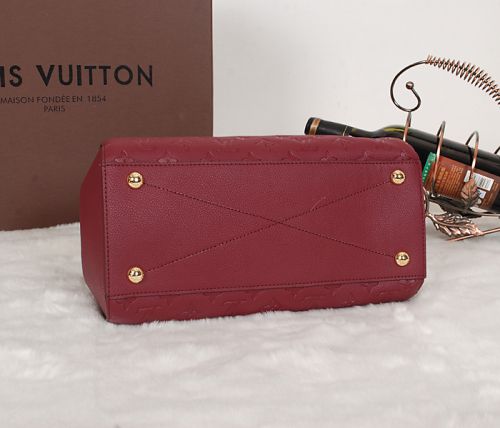 #m41050 l**is V*t*n 2014 monogram canvas montaigne bag bb- deep red