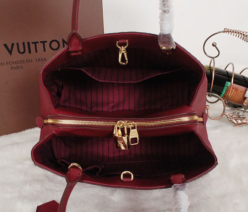 #m41050 l**is V*t*n 2014 monogram canvas montaigne bag bb- deep red