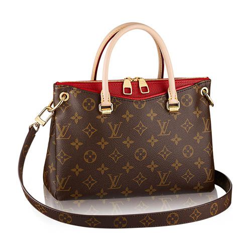 m41241 l**is V*t*n 2014 monogram canvas pallas bb handbag-red