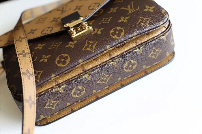 #m41465 l**is V*t*n 2016 premium monogram canvas pochette métis handbag