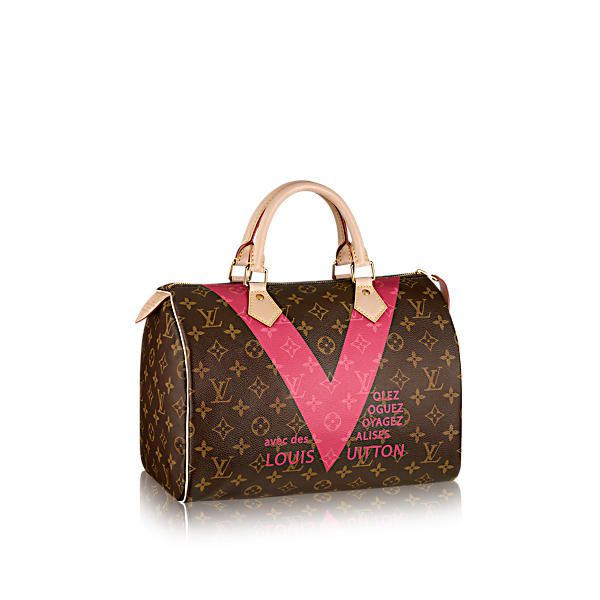 m41533 l**is V*t*n 2015 summer monogram v speedy 30 handbag-pink